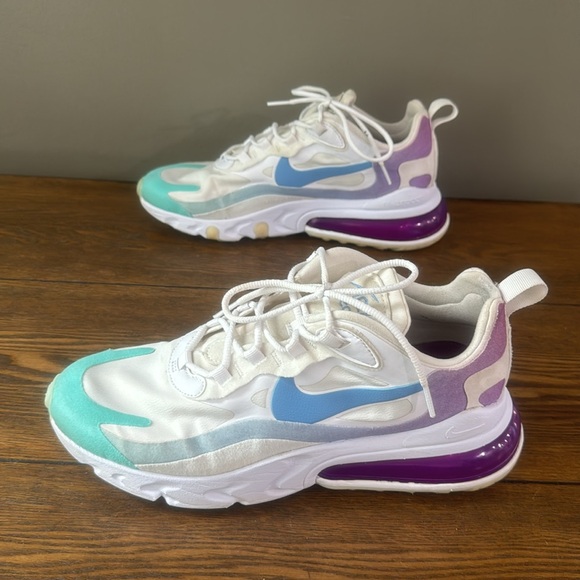 Shoes Nike air react women’s size 9.5 used nice condition white w colors - Picture 2 of 12